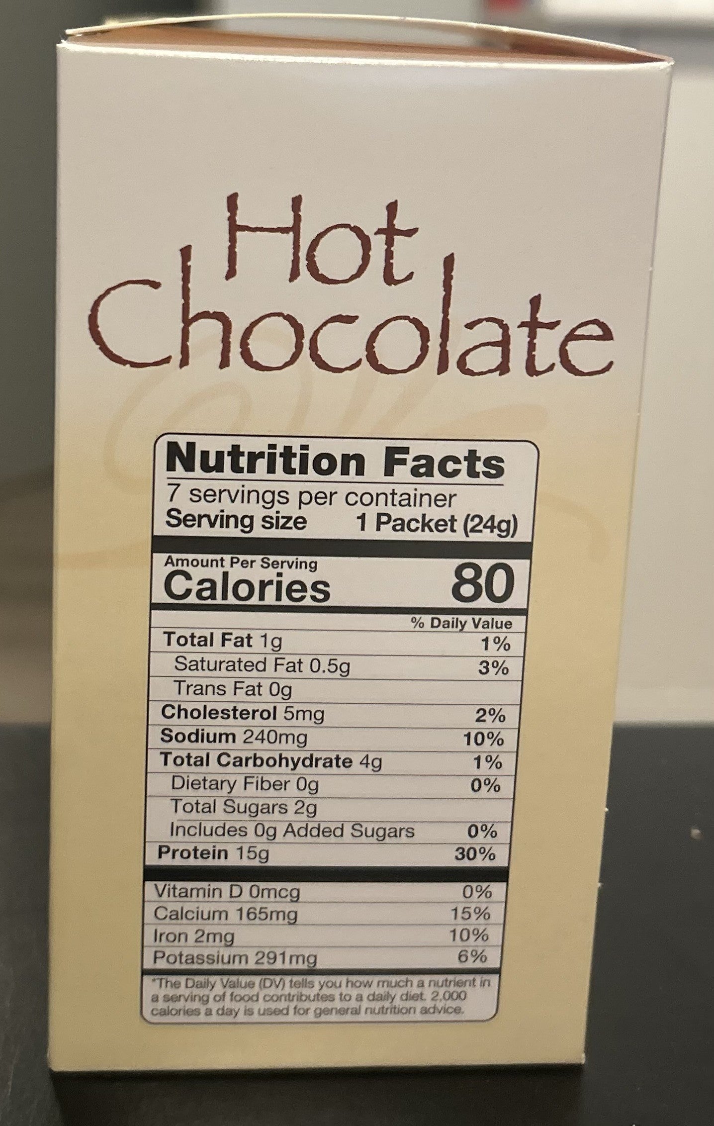 HOT CHOCOLATE ORIGINAL 15g protein