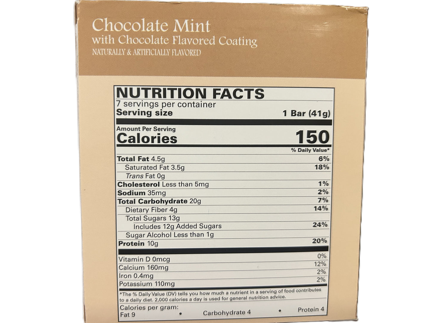 Chocolate Mint Protein Bar