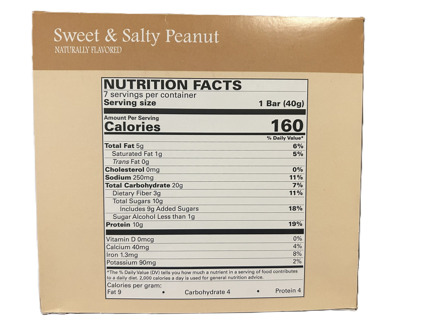 Sweet and Salty Peanut Protein Bar