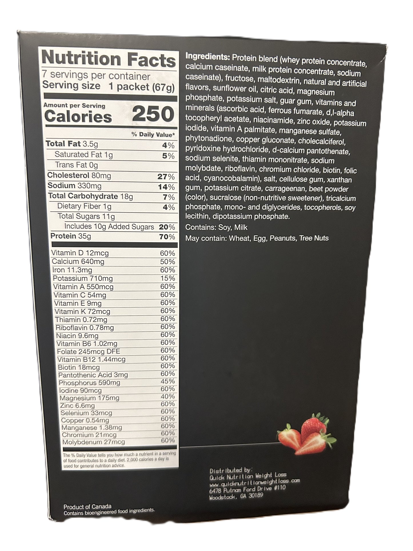 Strawberry Meal Replacements