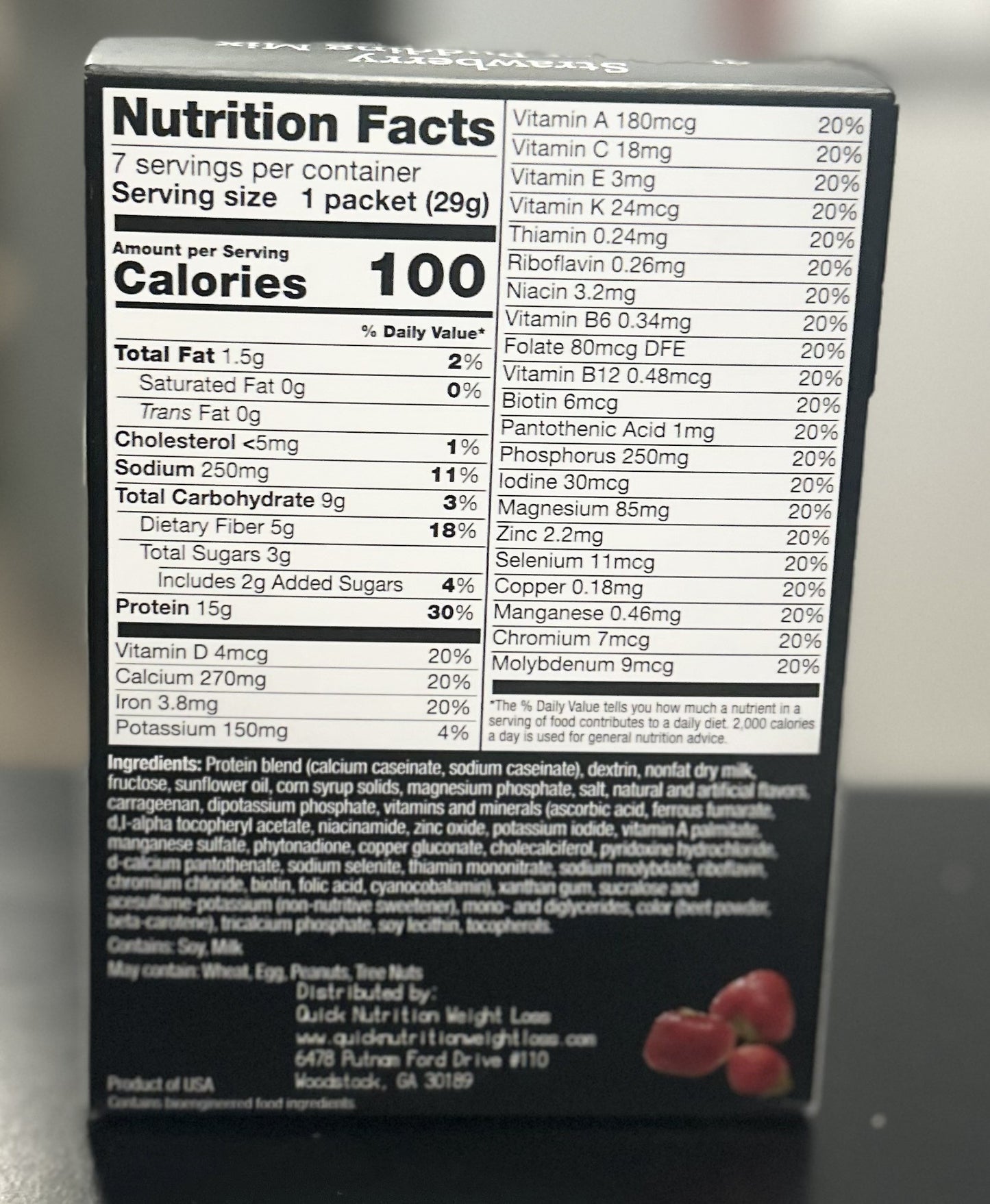 Strawberry Shake or pudding mix