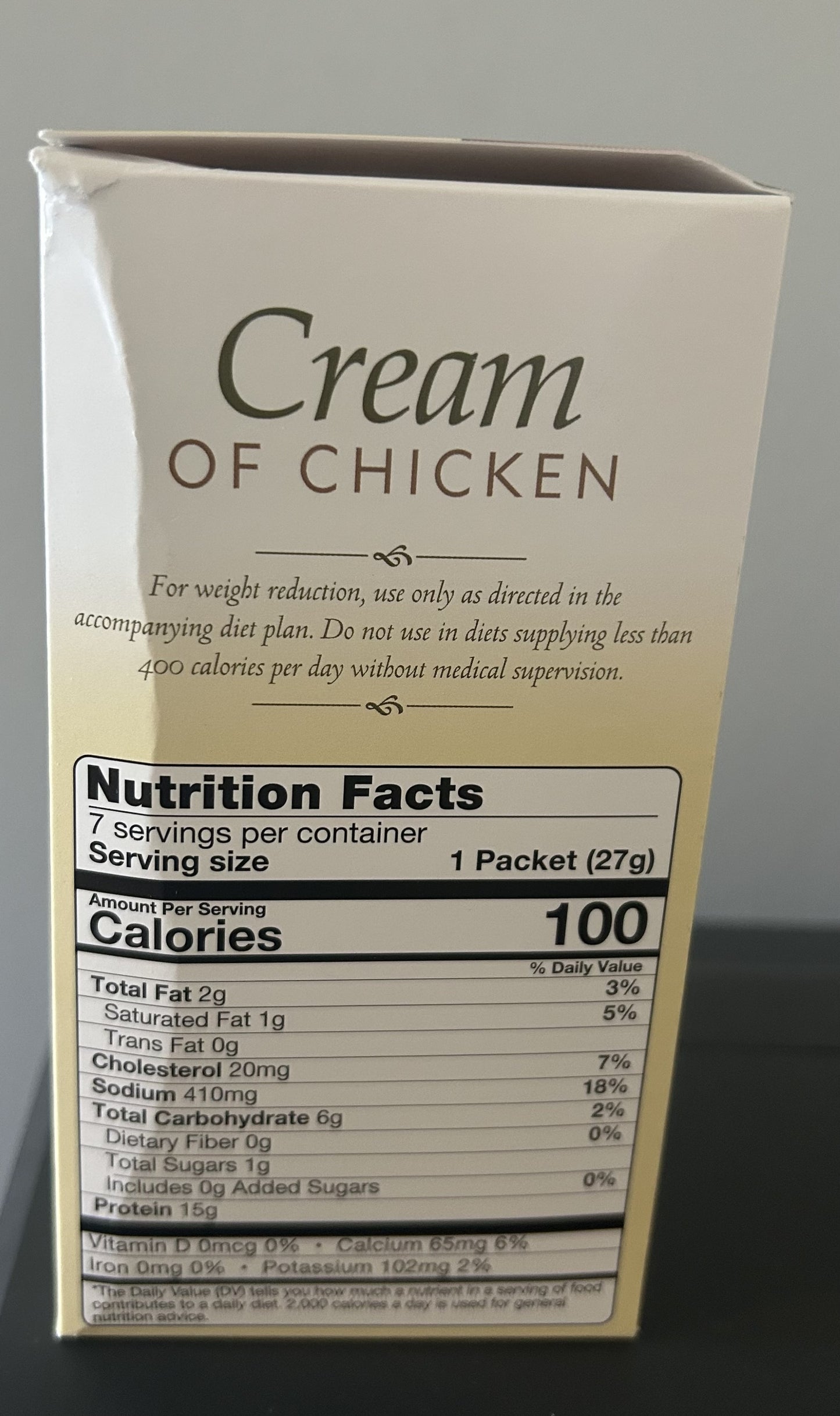 CREAM OF CHICKEN SOUP