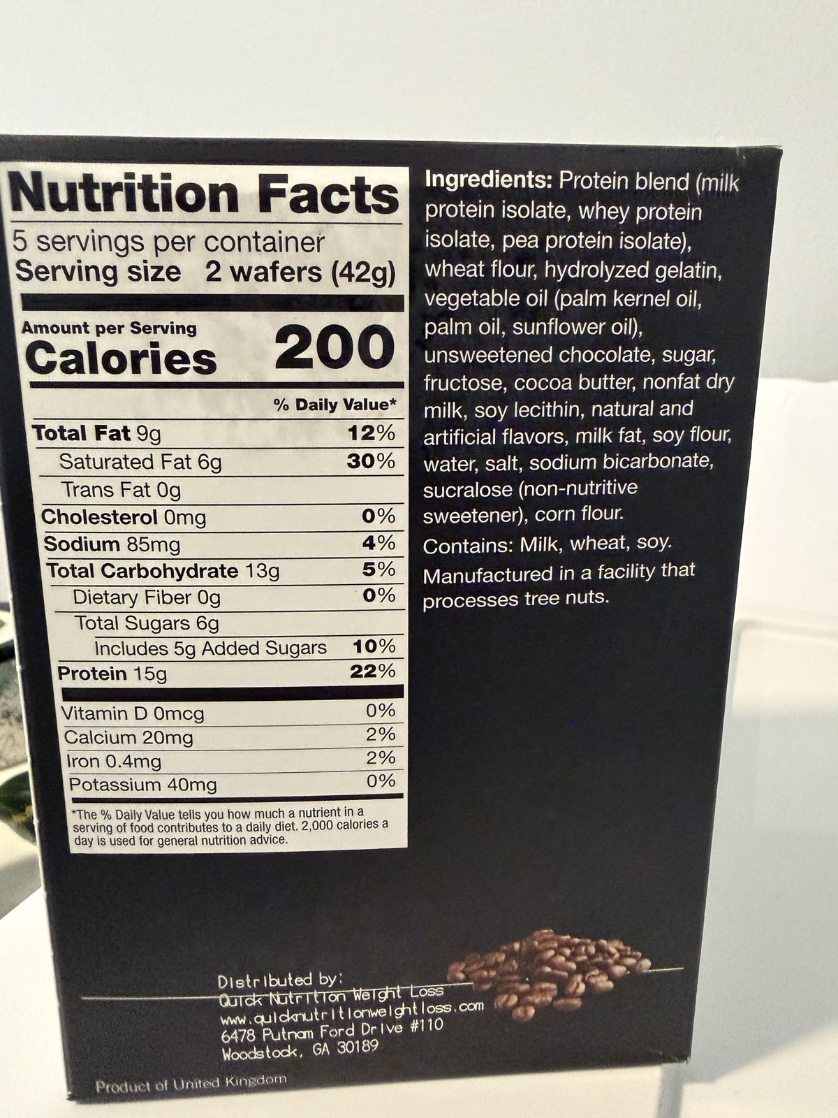MOCA WAFER 15G OF PROTEIN