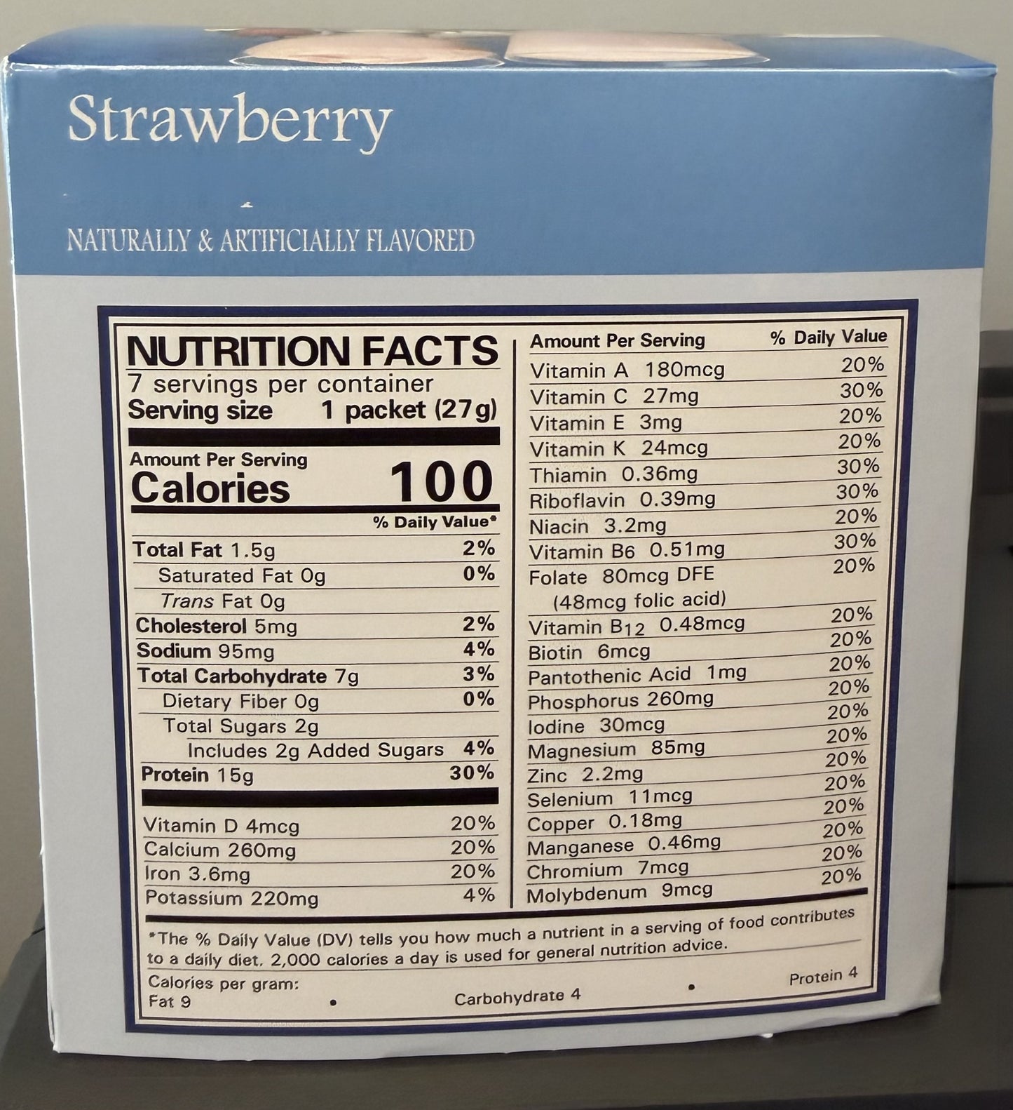 Strawberry Shake or pudding mix