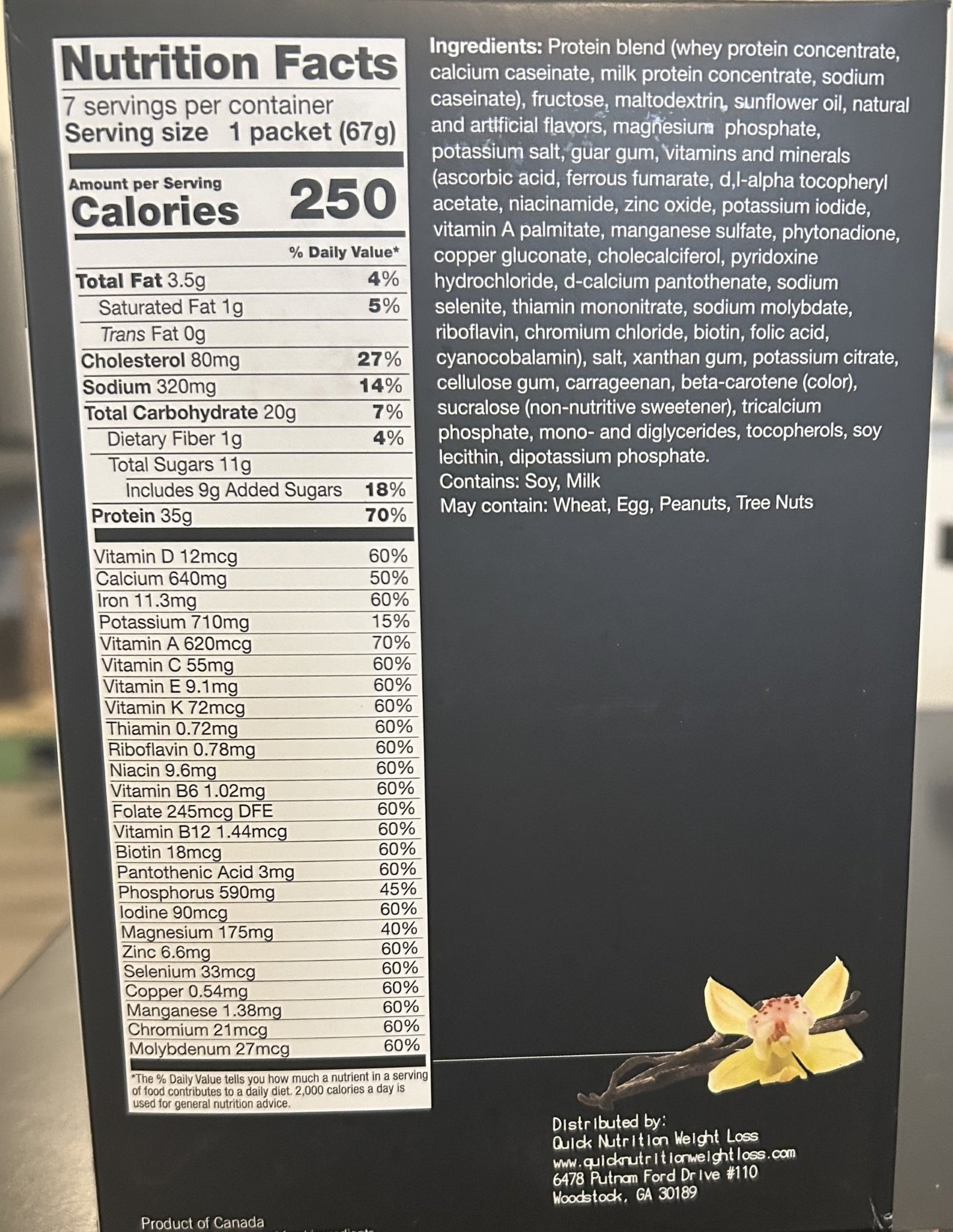 Vanilla Meal Replacement