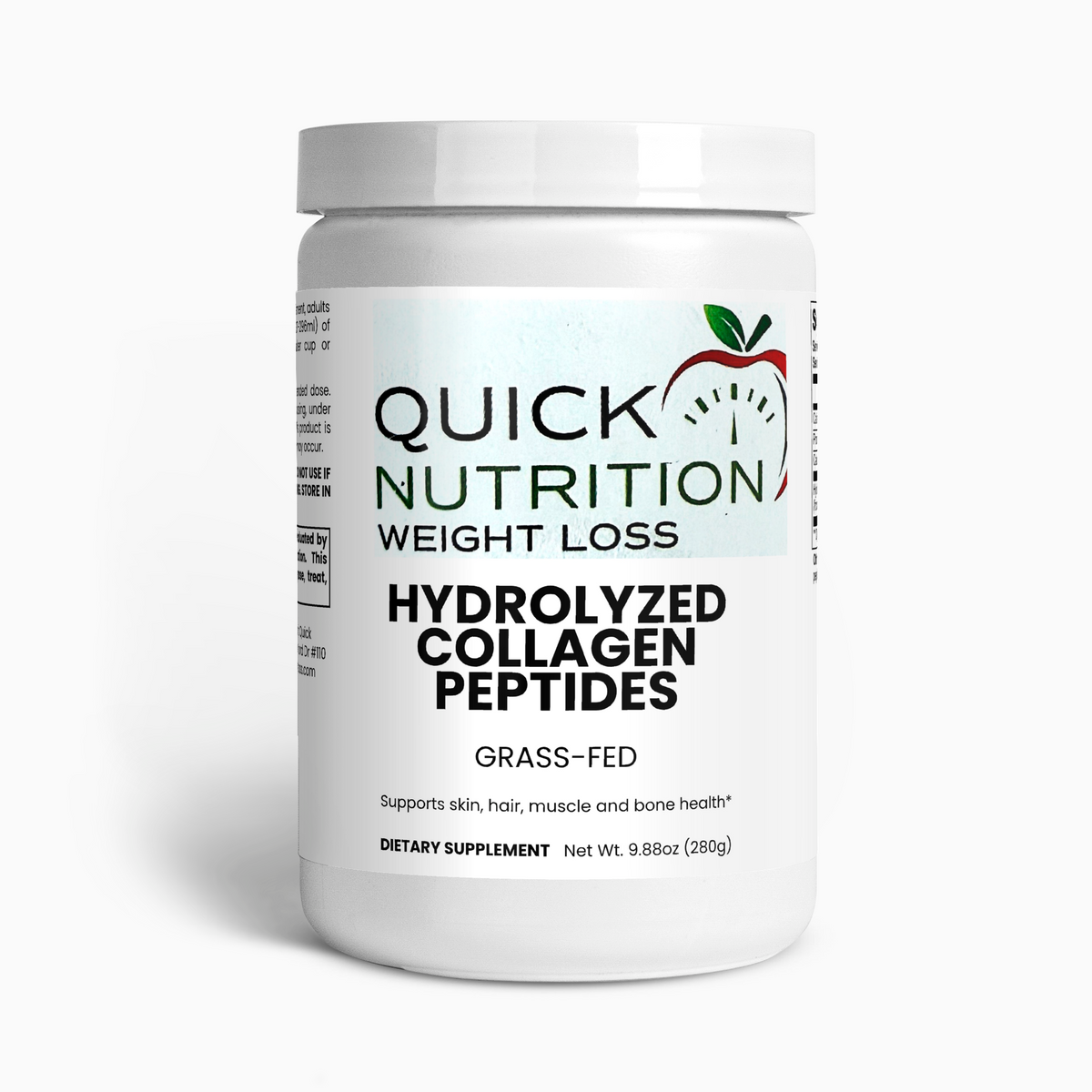 Grass-Fed Hydrolyzed Collagen Peptides Supports healthy bones and joints* Improved skin elasticity* Strengthens connective tissue in the body*