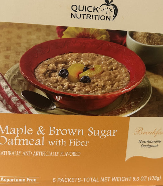 Maple Brown Sugar Oatmeal