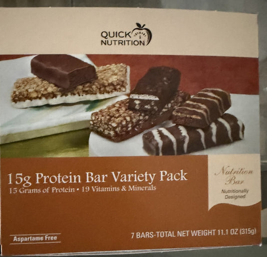 High Protein Snack Bar Variety Pack - 15g Bars